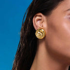 Luxe Spiral Stainless Steel Studs