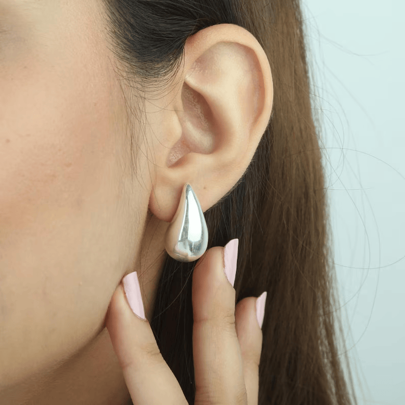 Teardrop Earrings - Golden